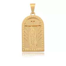 Medalla Virgen De Guadalupe Oro 24k Lam Cruz Regalo Calidad