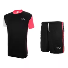 Remera Tenis Padel Hombre Short Futbol Entrenamiento Running