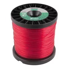 Fio De Nylon Para Aparadores Roçadeira Redondo 3mm 500g Cor Vermelho