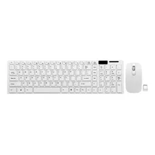 Kit Teclado Mouse Sem Fio Wireless Slim Computador Notebook