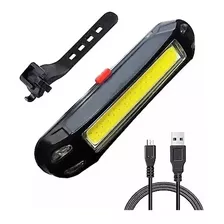 Luz Led Bici Recargable Usb 2 Colores 100 Lumens 5 Modos