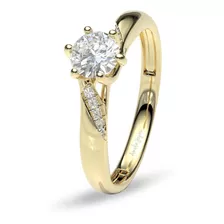 Anillo De Compromiso Ovanova Amelie Joyas Oro 14k 