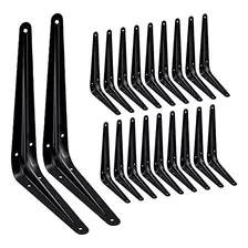 20 Pack Shelf Brackets 8 Inch, Heavy Duty Heavy Duty Bl...