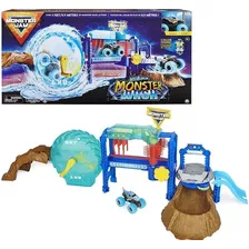 Monster Jam Megalodon Monster Wash Spin Master Color Azul