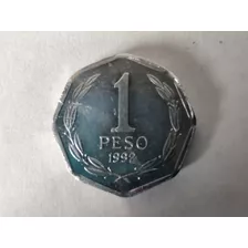 Moneda Chile 1 Peso 1992 Al (x762