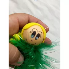 1 Pç - Caneta Personalizada Torcida Do Brasil - Menina Loira