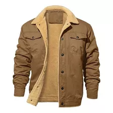 Chaqueta Gruesa Para Hombre, Forrada Con Forro Polar Cálido,