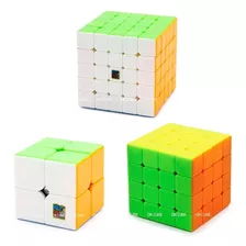 Cubo Mágico 2x2x2 + 4x4x4 + 5x5x5 Moyu Meilong (3 Cubos)