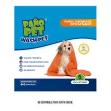 Paño Jabonoso Descartables Perro Washpet C/aloe Vera X 6 Uni