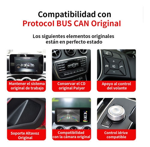 Radio De Coche De 10,25 Pulgadas Para Mercedes Benz W204 W20 Foto 6