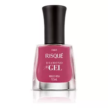 Esmalte Risque Diamond Gel Hibisco Rosa