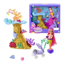 Boneca Barbie Mermaid Power Chelsea Sereia Playset - Mattel
