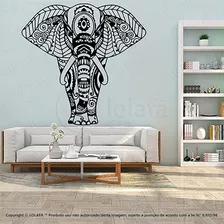 Adesivo De Parede Mandala Mod:379 Elefante Para Cultivar A P