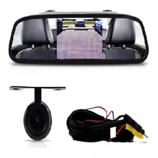 Kit Espelho Retrovisor Com Monitor Lcd + Câmera De Ré