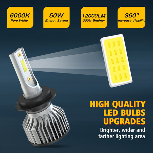 Fwefww Kits De Faros 6000k Led De Luz Alta Y Baja Para Foto 4