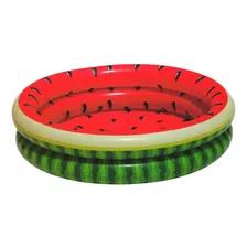 Piscina Inflável Redonda Estampa Melancia Summer Waves 136l Cor Vermelho