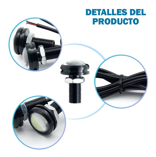 Par Ojo De Aguila Faros Led Tipo Xenon Niebla 23mm Drl, 2 Pz Foto 5