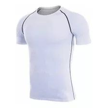 Playera Licra Deportiva Compresión Correr Manga Corta Gym