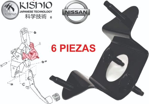 6 Base Bomba De Clutch Del Pedal Nissan Urvan 02-12 2.4l Foto 2