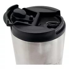 Copo Térmico Aço Inox Foco, Força E Café 400 Ml Para Café