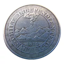 Moneda Conmemorativa Histórica Peso Volcán 1819 Chile