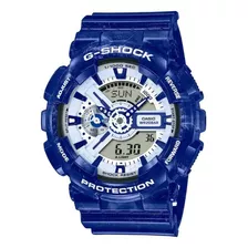 Reloj Casio G-shock Ga110bwp-2a Original Para Hombre Color De La Correa Azul Color Del Bisel Azul Color Del Fondo Celeste