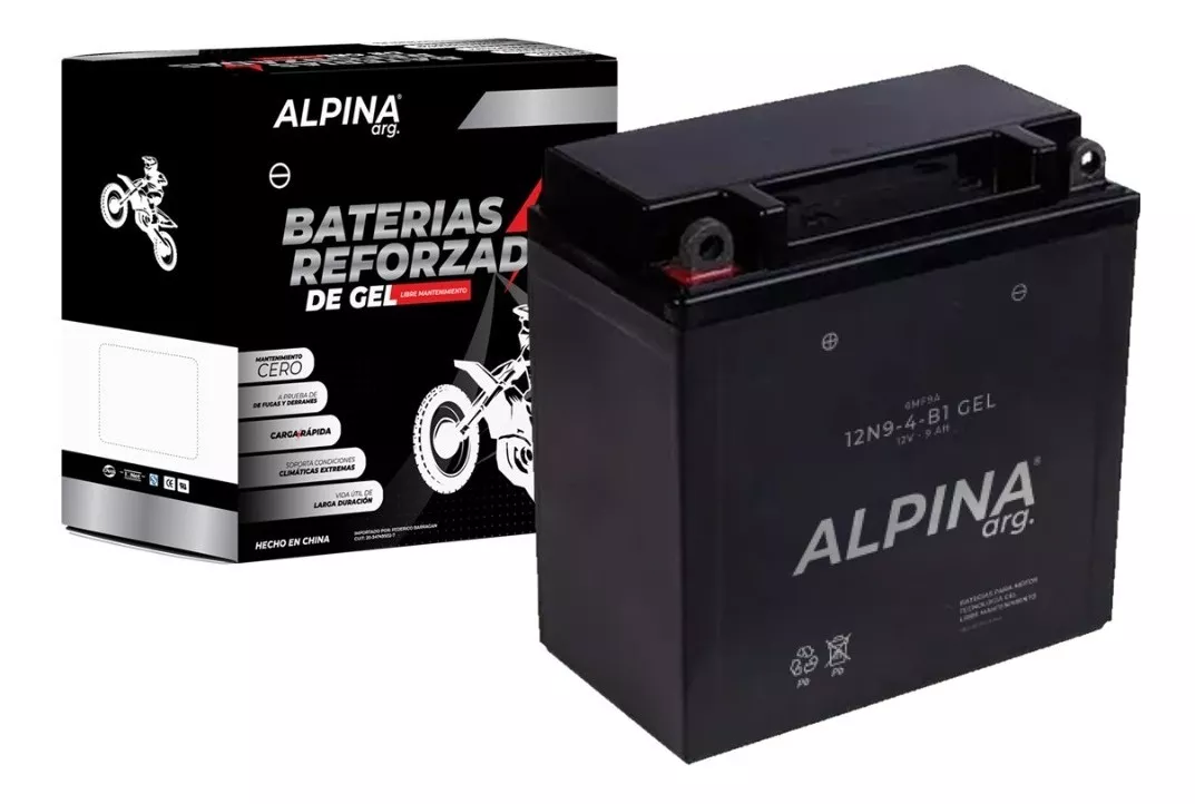 Bateria Alpina 12n9-4b-1 Gel Libre De Mantenimiento C