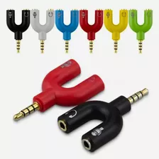 Adaptador Y P2/p3 Headset Microfone Lapela Stereo 3,5mm 