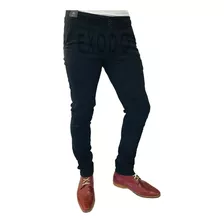 Pantalón Elasticado Hombre Azul Diseño , Jeans, Ajustado