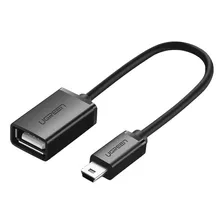Cable Adaptador Usb Mini-b A Usb Hembra Negro 0.15 M Ugreen
