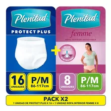 Ropa Interior Plenitud Protect Plus X16 + Pant Femme X8