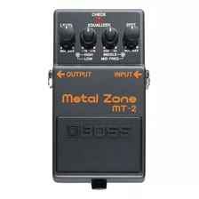 Pedal De Efecto Boss Metal Zone Mt-2 Negro