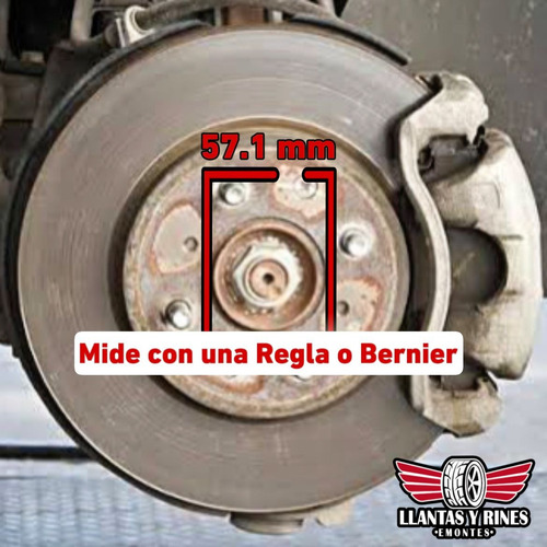 Centradores De Rin 57x67 Mm Vw Jetta Golf Vento Bora Pointer Foto 4