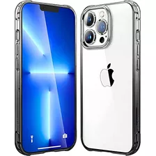 Funda Para iPhone 13 Pro Max Negro Transparente-02