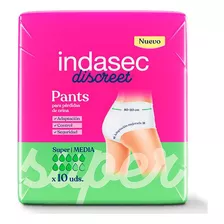 Pañales Indasec Pant Super Talle L 10 Unidades