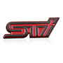 Emblema Sti Para Subaru Wrx Impreza Wrc Cromo/rojo