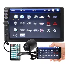 Central Multimidia Mp5 Radio Fm Bt Usb Espelhamento 2 Din