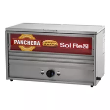 Panchera A Gas Sol Real Mediana Acero Inox 72 Cm