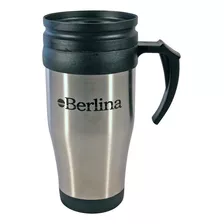 Vaso Taza Jarra Térmica Café 400ml Acero Inoxidable Tapa