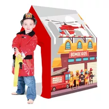 Cabana Barraca Estação Dos Bombeiros Tenda Criança Bangtoys