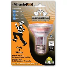 Miracle Led De Seguridad De La Foco Incluida, 605027, 4watts