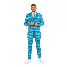 Traje Formal Navideño Copos Navideños Hombre 