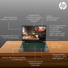 Laptop Hp Pavilion Gamer 8gb Ram 256gb Ssd 10/10