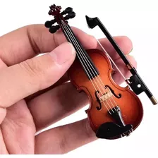 Mini Violín De Colección Decoración Regalo Miniatura Arte