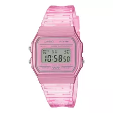 Reloj Casio F-91ws-4 Rosa Resistente Al Agua Digital