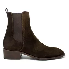 Bota Chelsea Premium Piel Gamuza Chocolate André Bocassi