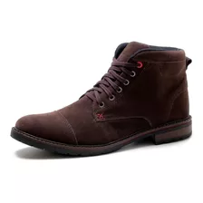 Bota Coturno Masculino Captain Casual Camurça Lançamento