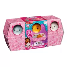 Kit 3 Hamster Kitties Pelúcia Gabbys Dollhouse 3914 Sunny Cor Colorido