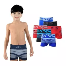 Kit 10 Cueca Infantil Ou Juvenil Boxer Microfibra Menino