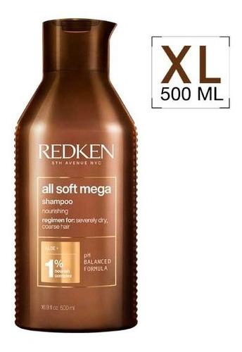 Shampoo Redken Hidratación Profunda All Soft Mega 500ml